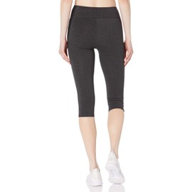 Energy Zone Women's Essential Cotton Capri Legging, Charcoal Heather, X-Large