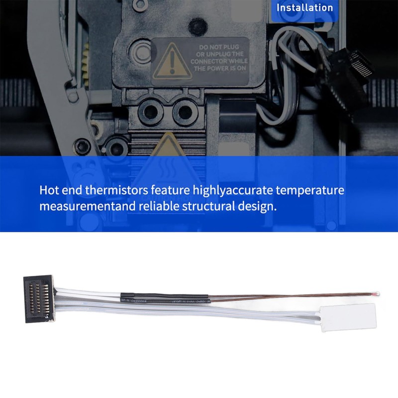 Ceramic Heater NTC 100K 3950 Thermistor Wire Set with Adapter