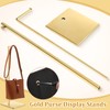 Maitys 4 Pack Purse Display Stands, Adjustable Height Handbag Display