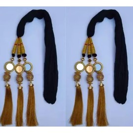 Indian Style Paranda I Indian Style Braided Ponytail Extension I Hair Tie Straight Wrap Around Hair Extensions Ponytail Hair Piece for Women