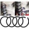 HOMEWITHU 4PCS Universal Coil Spring Silencer Insulator Rubber Sleeve Front