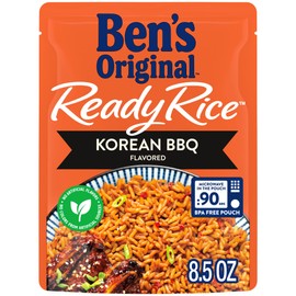 BEN'S ORIGINAL Ready Rice Korean BBQ Flavored Rice, Easy Dinner Side, 8.5 oz Pouch