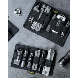 VIPERADE PL10 EDC Insert Elastic Panel, Mini EDC Organizer Board Accessories Holder with Hook, Elastic Organizer Holder for Backpack, Tactical Modular Organizer for Everyday Gears