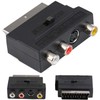 AYMBH Switchable RGB SCART to 3 x RCA (Phono) &