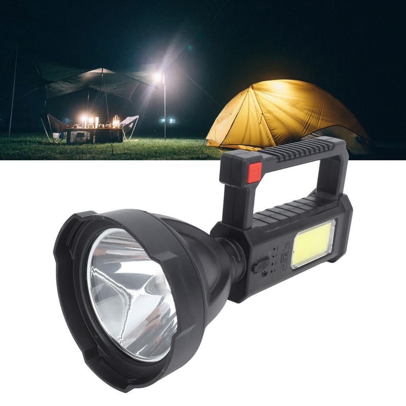 Handheld Spotlight Strong Light Waterproof Rechargeable Spotlight Flashlight LED Searchlight