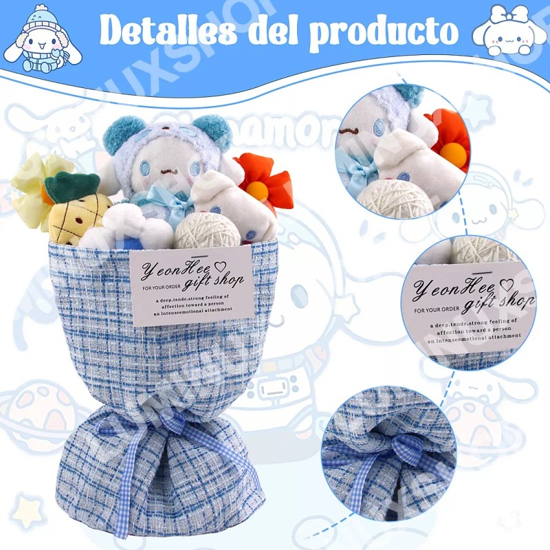 XS Ramo De Peluches Sanrio Mini Cinnamoroll Regalo San Valentín