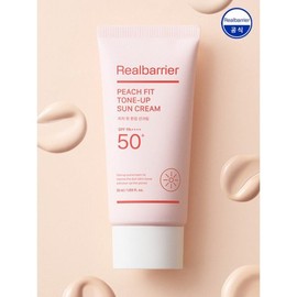 Real Barrier 리얼베리어 피치 핏 톤업 선크림 SPF 50+ PA++++ 50ml Real Barrier Peach Fit Tone-Up Sun Cream SPF 50+ PA++++ 50ml