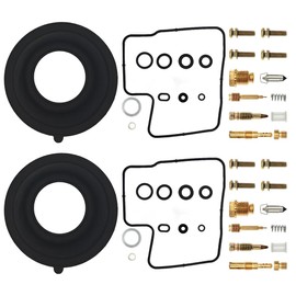 2-Pack Carburetor Carb Rebuild Repair Kits Replacement for Honda Shadow Spirit 1100 VT1100C 1999-2007 VT1100C Black 1999-2000 VT1100C1 1997-1998