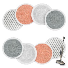 Upgraded 8 Pack Replacement Steam Mop Pads Kit Compatible with Shark S8201 S8001 S7001 S7201 S7000AMZ S7000 S7005 S7020 S7001C Series Steam & Scrub All-in-One Hard Floor Steam Mop