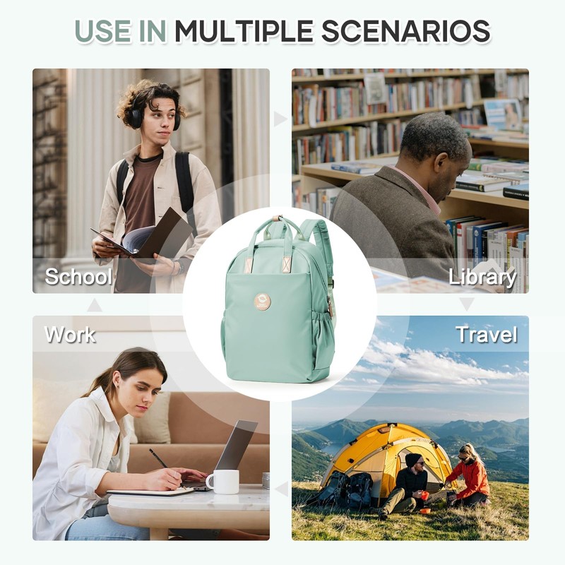 Lightweight Backpack for Women School Casual Daypack Laptop Backpack Waterproof