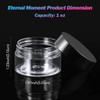 Eternal Moment 50 Pack 1 OZ Plastic Jars Round Clear