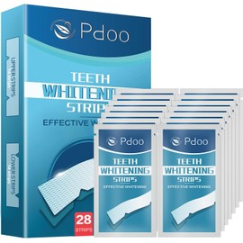 Teeth Whitening Strips – 14 Treatments (28 Strips), Gentle for Sensitive Teeth, Fast Removal of Coffee, Wine & Smoking Stains, Non-Slip Enamel-Safe Brightening Kit for a Whiter Smile
