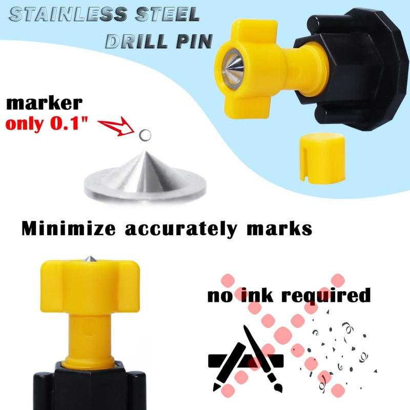 DIKOO Picture Hanging Keyhole Mark Hole and Leveling Kit for