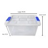 Alica Caja Organizadora De Plastico Transparente 12.5 L Con Tapa