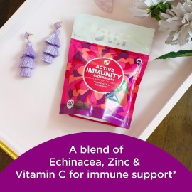 OLLY Immunity Gummy, Immune Support, Elderberry, Zinc, Vitamin C, Berry 90 Count