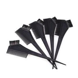 Mikinona 5pcs Hair Dye Tool Set Essential Hairdressing Brushes Earmuffs for Hair Coloring Tinting Brushes for Salon Home Use