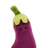Petface Foodie Faces Aubergine Plush Dog Toy