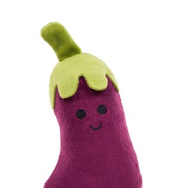 Petface Foodie Faces Aubergine Plush Dog Toy
