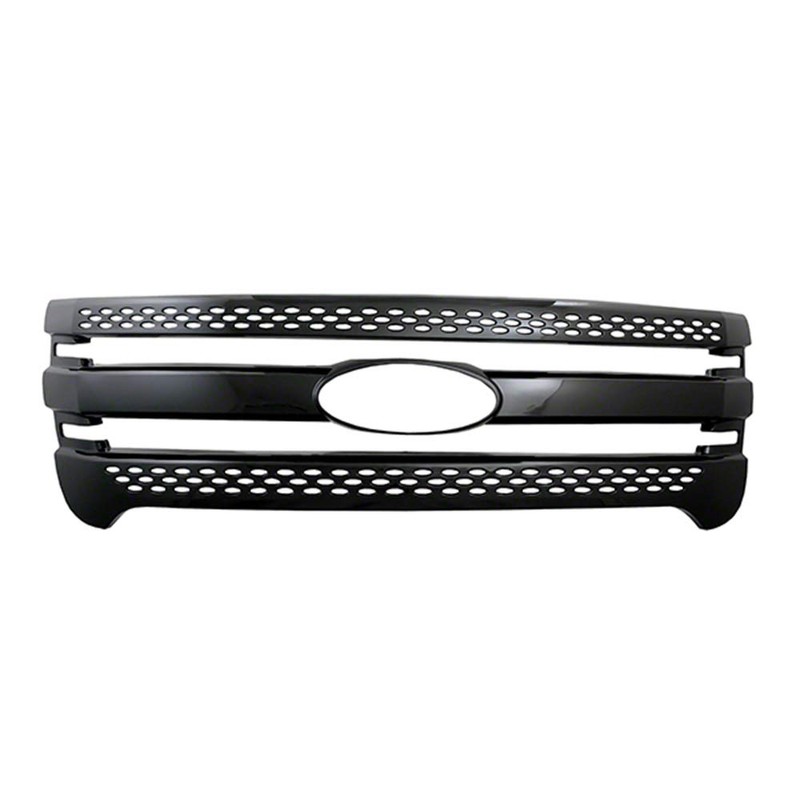 Brighter Design Black Rectangular Horizontal Bar/Mesh Grille Overlay for Ford