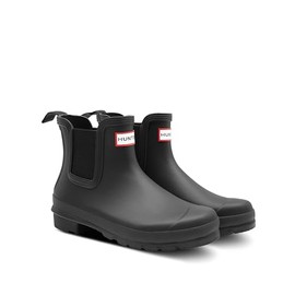 Hunter Women's Original Chelsea Rain Boot, Black, 11