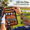 9-in-1 Golf Accessories Kit for Course Organization – Waterproof Brown