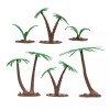 BMC Marx Recast Palm Trees Jungle Ferns 8pc Playset Accessories