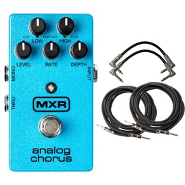 MXR M234 Analog Chorus Pedal Bundle with 4 Cables