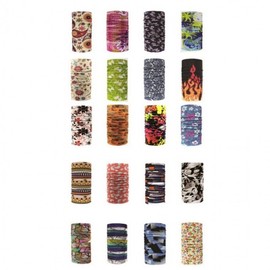 Multi-Scarf Sports Mask / Muffler / Scarf / Neck Warmer - 20 Designs 02 Dark Colors 17ea