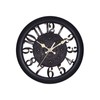ALEOHALTER Wall Clock, Outdoor Clock Silent Non-Ticking Metal Clock Decorative