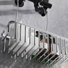 Hanging shower rack, bathroom storage rack, shampoo bracket, Space Aluminum