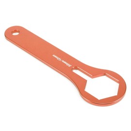 Fork Cap Wrench, 50mm Motor Shock Absorber Suspension Fork Cap Wrench Tool Fit for 125 150 250 350 450 550 sx xcwp(Orange)