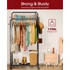 Sakugi Clothes Rack - Double Rods Clothing Rack with Mesh