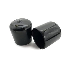 1” (25.4 mm) Inch Rubber Hole Plugs and Inserts, Flexible Pipe Post, Round Black Vinyl End Caps for Metal Tubing, Fence Post, Glide Protection from Furniture (10)