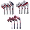 Golf Head Covers Knitted Pom Pom 460cc Golf Driver Fairway