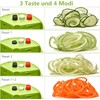 MOOREDLIFE Spiral Slicer 4 in 1 Vegetable Cutter, Hand Spiral