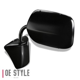 Auto Dynasty Compatible with 73-96 Chevy/GMC C/K Pickup Truck Van SUV 1Pc OE Style Manual Side Door Mirror (Left or Right), Black