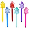 Maydahui 6 PCS Retractable Turtle Ballpoint Pen Black Ink Novelty