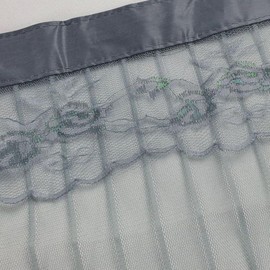 Magnetic Striped Detachable Velcro Screen Door for Entryway - 100x210cm Gray