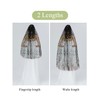 BEAUTELICATE Bridal Veil with Flowers Embroidery for Bridal Wedding Carnival
