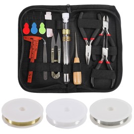 D-FLIFE Jewelry Making Supplies Kit with Jewelry Tools, Jewelry Wires and Jewelry Findings for Jewelry Repair and Beading (23pcs)