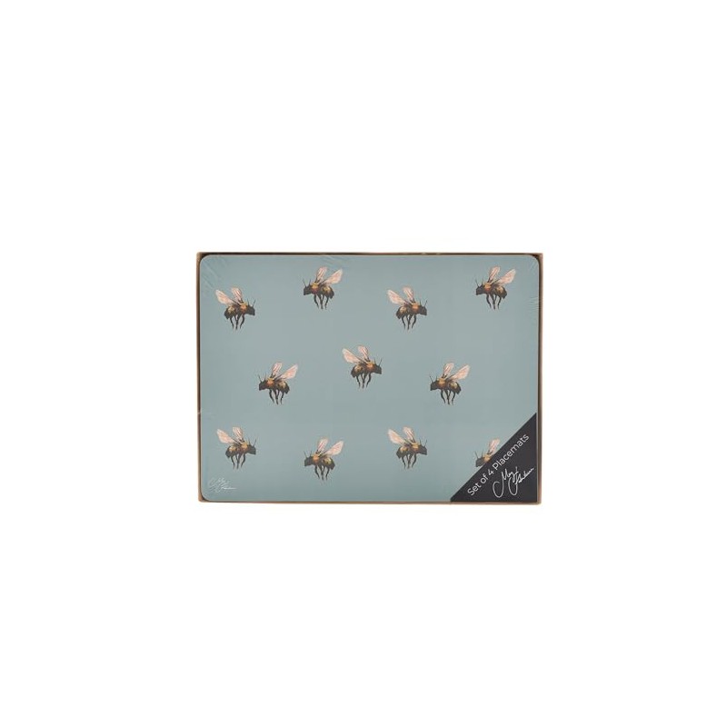 Meg Hawkins Set of 4 Placemats - Buzzing Bees Design