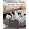 Dog Beds for Jumbo Dogs, 47.5"x35"x7.6", Removable and Washable Cover,