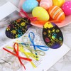 VEYLIN 30 Pieces Easter Scratch Art Egg Decorations, Easter Scratch