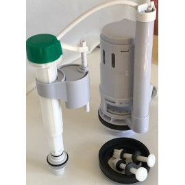 NUFLUSH Fluidmaster Canister Flush Valve w/Cable and Fill Valve by Nuflush