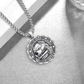 Gym Necklace for Men 925 Sterling Silver Dumbbell Barbell Necklace Gym Sports Weight Accessories Gifts for Men Father