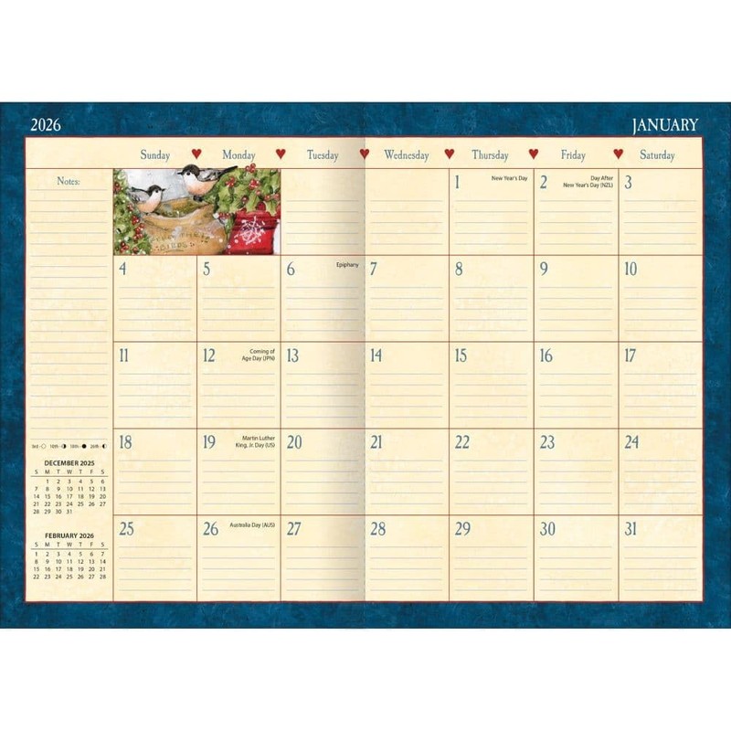 Lang, Heart and Home 2026 Planner, 8.5'' X 12'', 12-Month