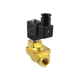 Fittingstore - G3/8 inch solenoid valve closed without current, 24 V = / 0-13 bar
