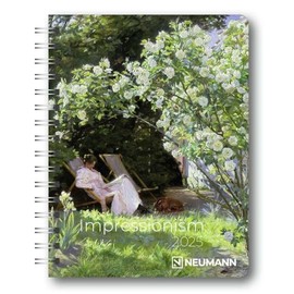 N NEUMANNVERLAGE - Impressionism 2025 Diary, 16.5 x 21.6 cm, Pocket Calendar with Twelve Picture Pages and Note Pages, Removable Planner, Year and ... and International Calendar: Diary