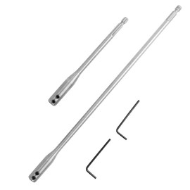 Treki Bit Extension 150 mm 300 mm Extra Long Bit Holder Quick Change Bit Holder with 6.35 Hexagon, Bit Extensions Hex Bit Adapter Long Bit Holder for Drill Pack of 2