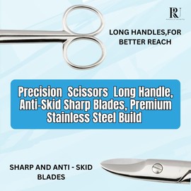 Toenail Scissors Stainless Steel Precise Cutting of thick Nail Scissor Heavy Duty for Manicure & Pedicure Scissors Made in Germany for Ingrown Toenails Grooming Scissor for Men & Women.